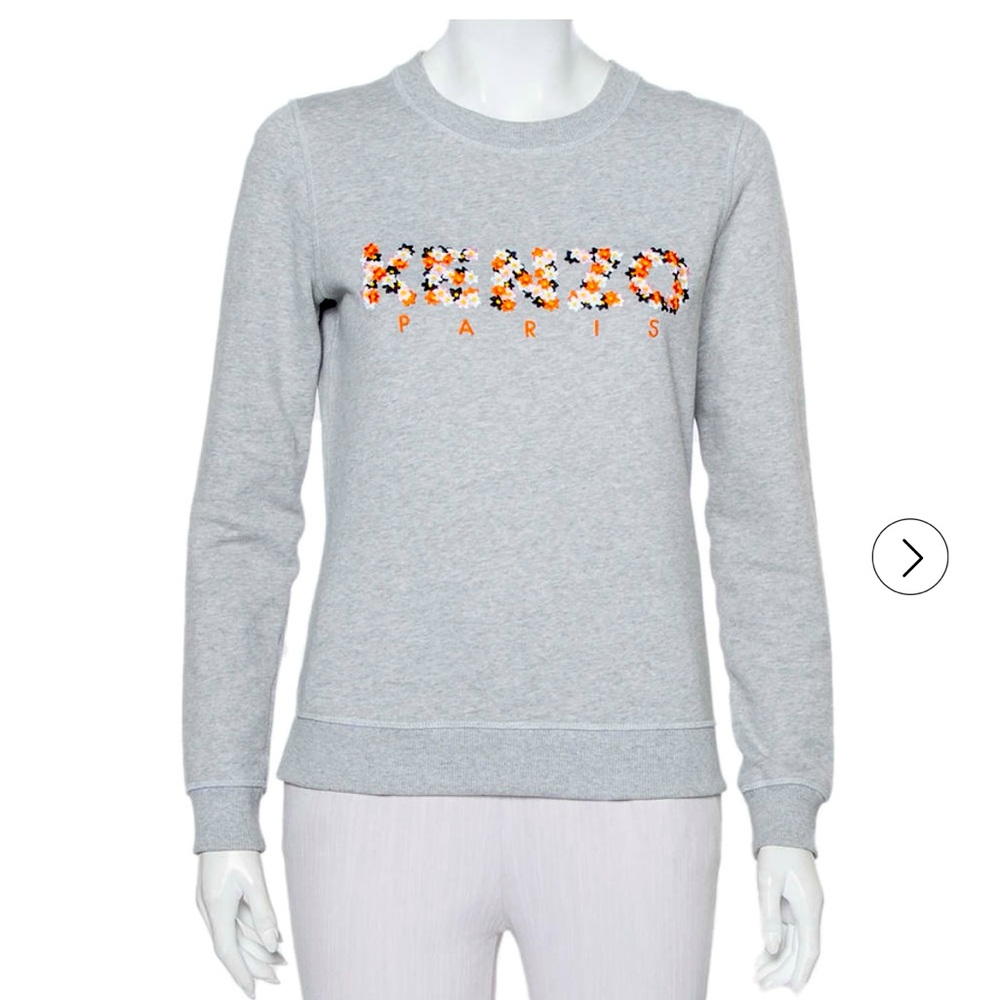 Vintage KENZO poppy embroidered sweatershirt